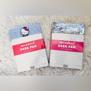 Hello Kitty Desk Pad Set - Blue and Pink